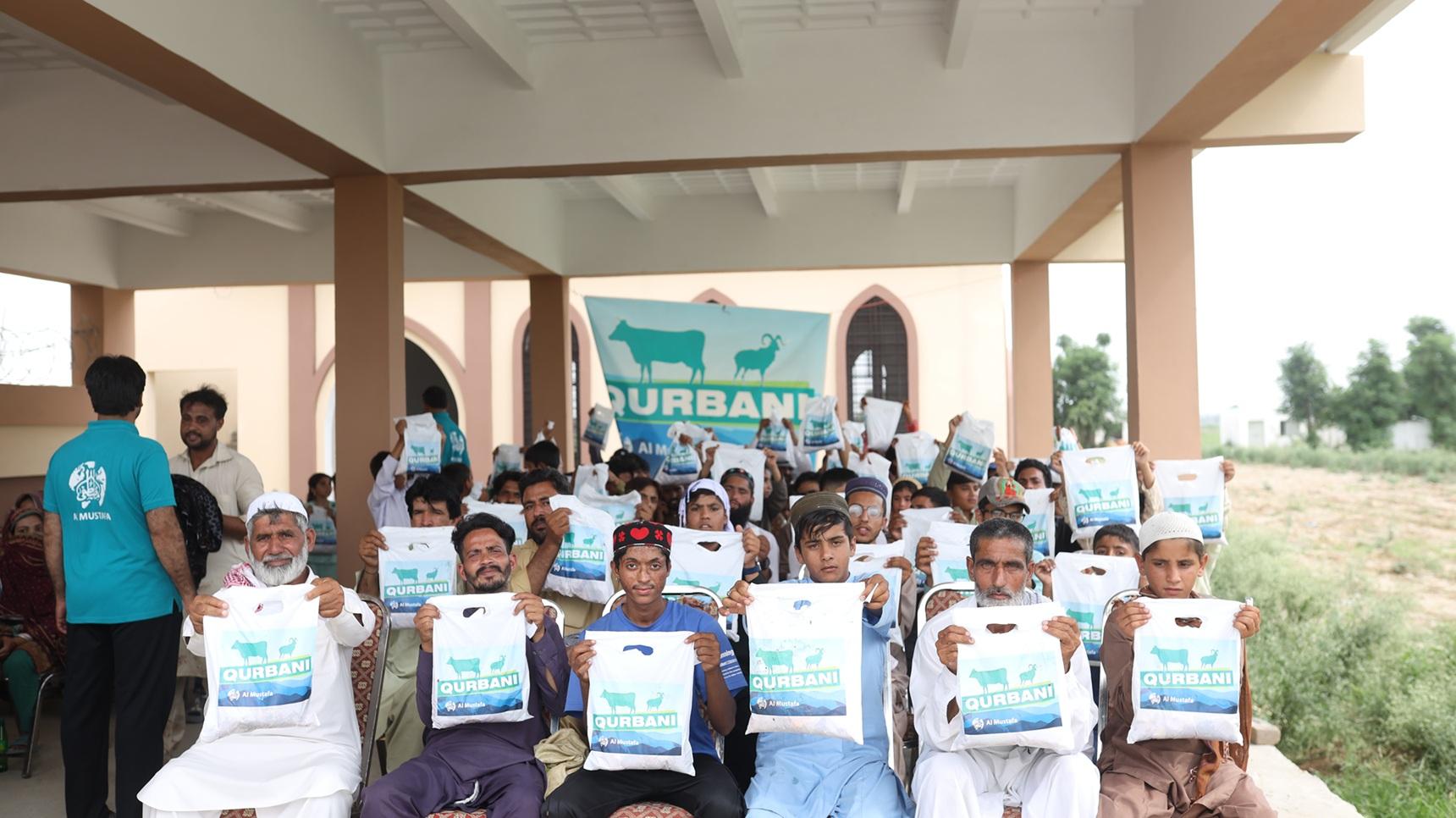 Qurbani meat distribution in Pakistan